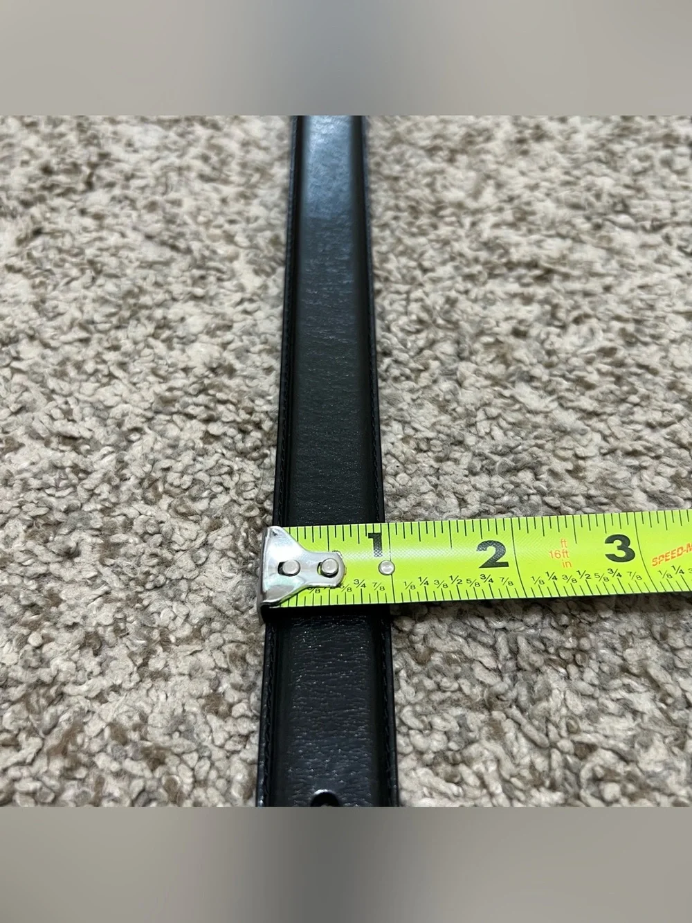 Fossil Women’s Black Leather Belt with Rope Buckle Size Small